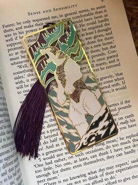 Owlcrate Golden Compass Metal Bookmark